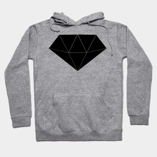 Black diamond Hoodie by SAMUEL FORMAS